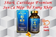 SỤN CÁ MẬP, NHẬT BẢN, SHARK CARTILAGE PREMIUM, BỔ SUNG DINH DƯỠNG CHO XƯƠNG, KHỚP, TÁI TẠO SỤN KHỚP, GIẢM ĐAU NHỨC XƯƠNG KHỚP, NGĂN NGỪA THOÁI HÓA KHỚP